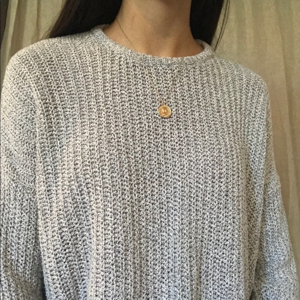 grey brandy crew neck